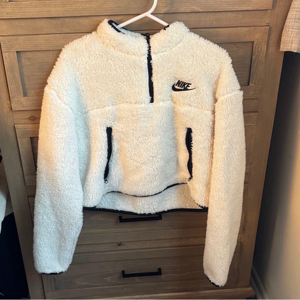 Nike Women's Cream Teddy Jacket